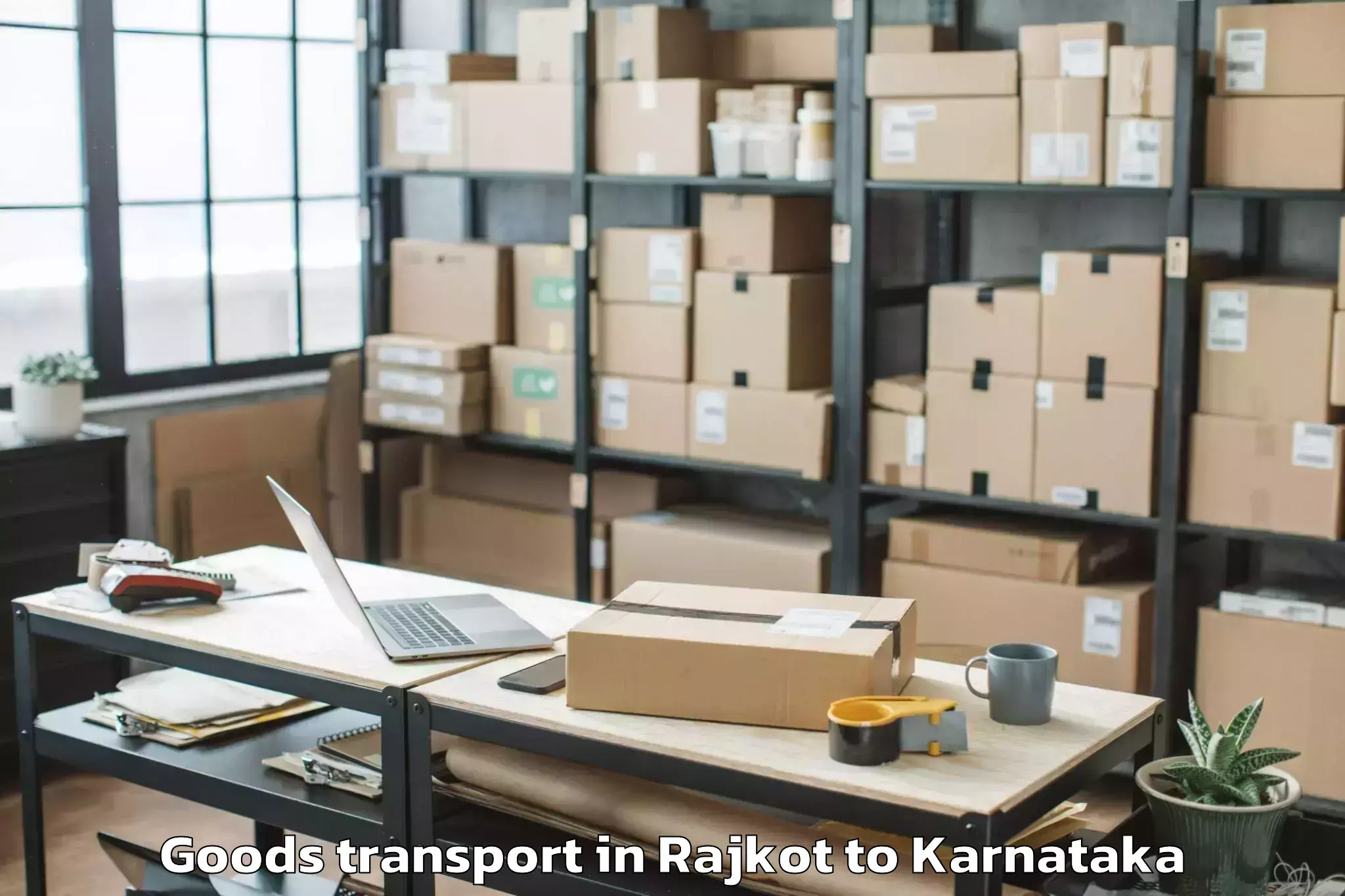 Top Rajkot to Ramdurg Goods Transport Available